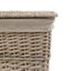 Bodhi Accessories Lina Lined Laundry Basket Grey Set of 2 House of Isabella UK