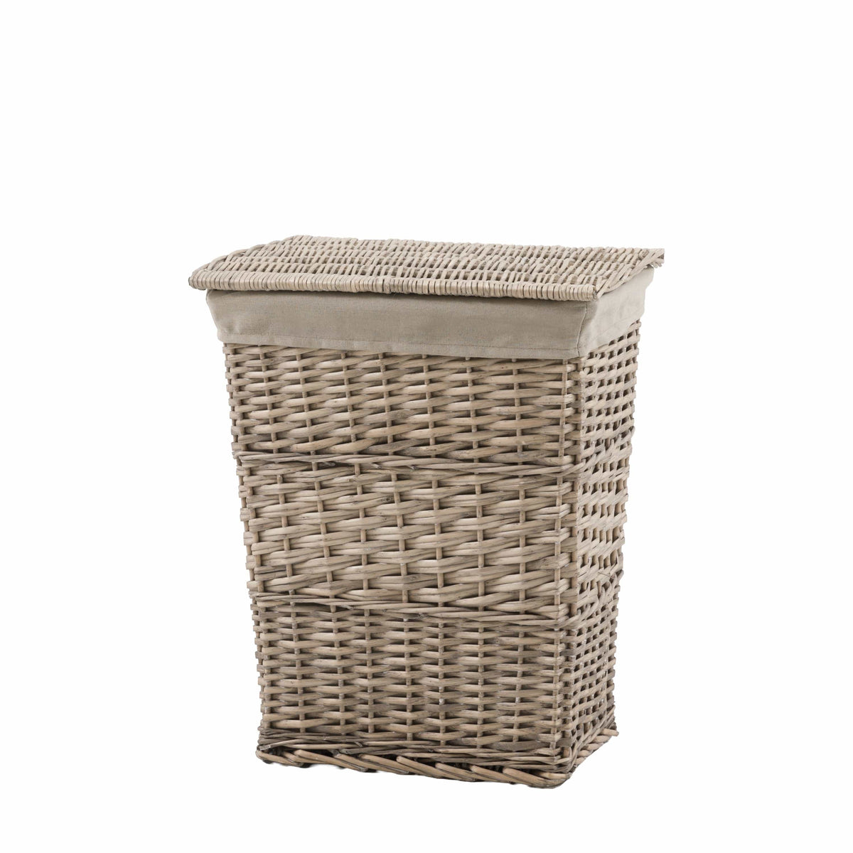 Bodhi Accessories Lina Lined Laundry Basket Grey Set of 2 House of Isabella UK