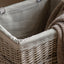 Bodhi Accessories Lina Lined Laundry Basket Grey Set of 2 House of Isabella UK