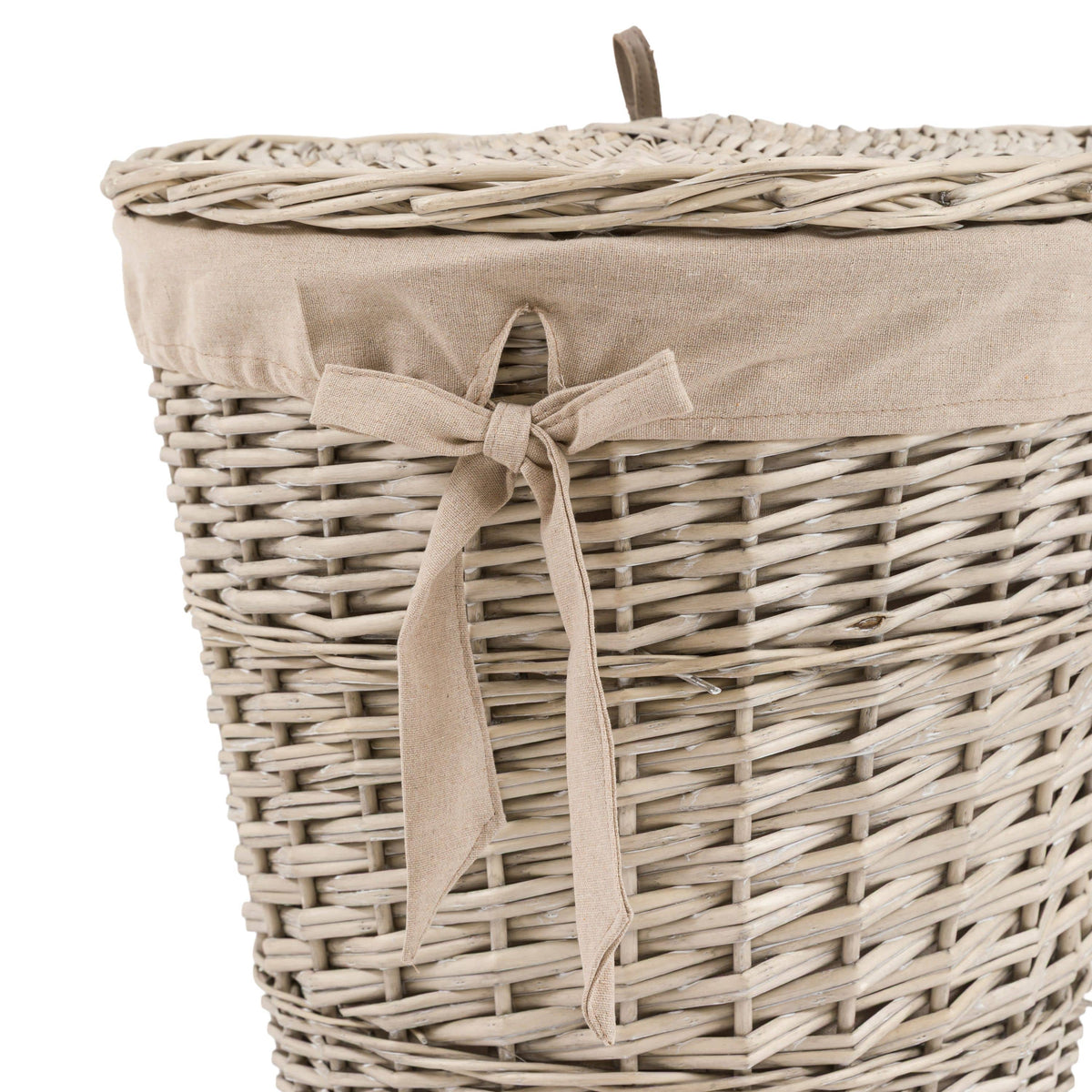 Bodhi Accessories Lina Lined Laundry Basket Natural House of Isabella UK