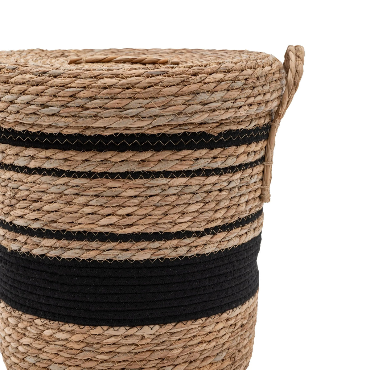 Bodhi Accessories Linen Basket Nest Black Stripe Set of 3 House of Isabella UK