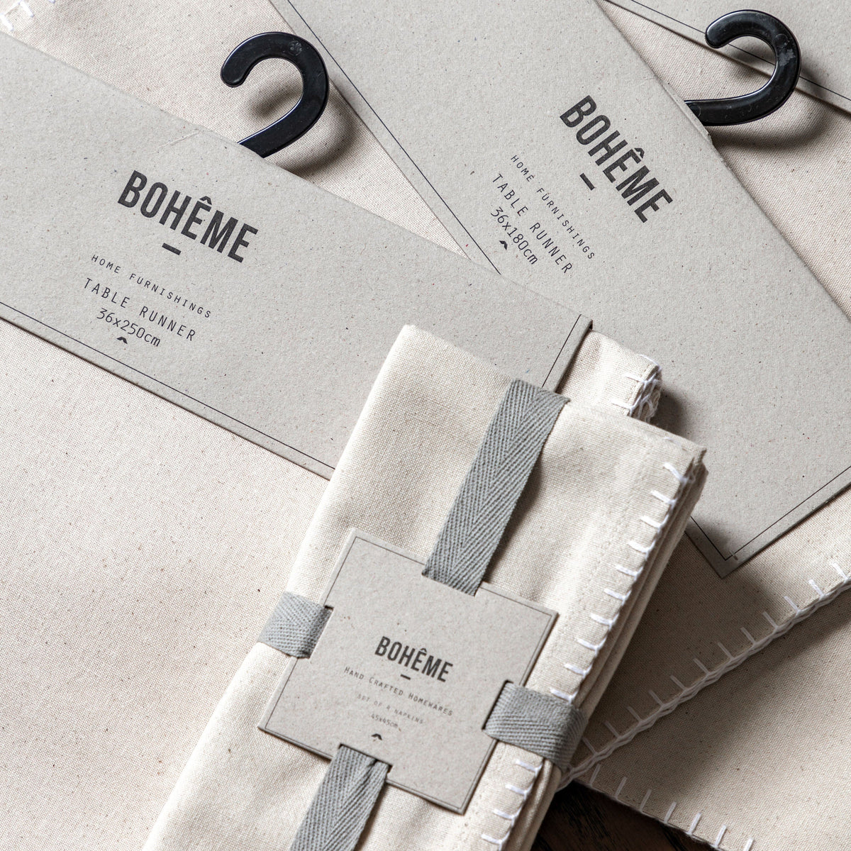 Bodhi Accessories Linen Effect Napkin 4pk House of Isabella UK