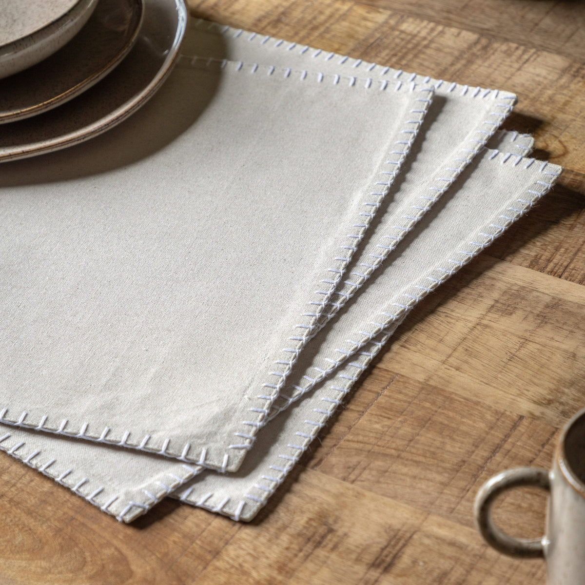Bodhi Accessories Linen Effect Placemat 4pk House of Isabella UK