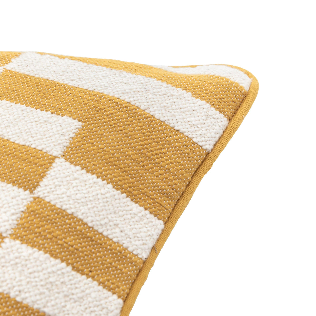 Bodhi Accessories Lohko Woven Cushion Ochre House of Isabella UK