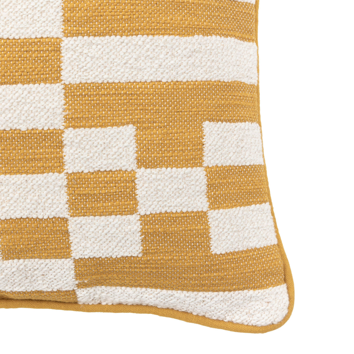 Bodhi Accessories Lohko Woven Cushion Ochre House of Isabella UK