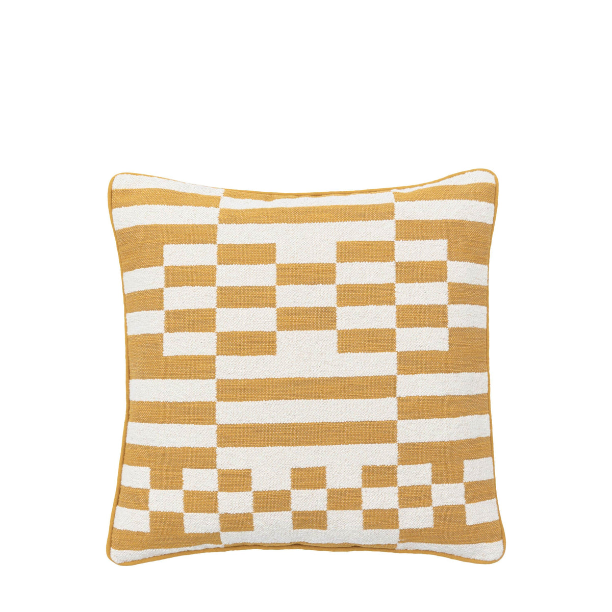 Bodhi Accessories Lohko Woven Cushion Ochre House of Isabella UK