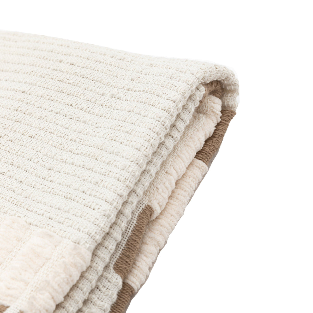 Bodhi Accessories Longshaw Woven Throw Natural House of Isabella UK
