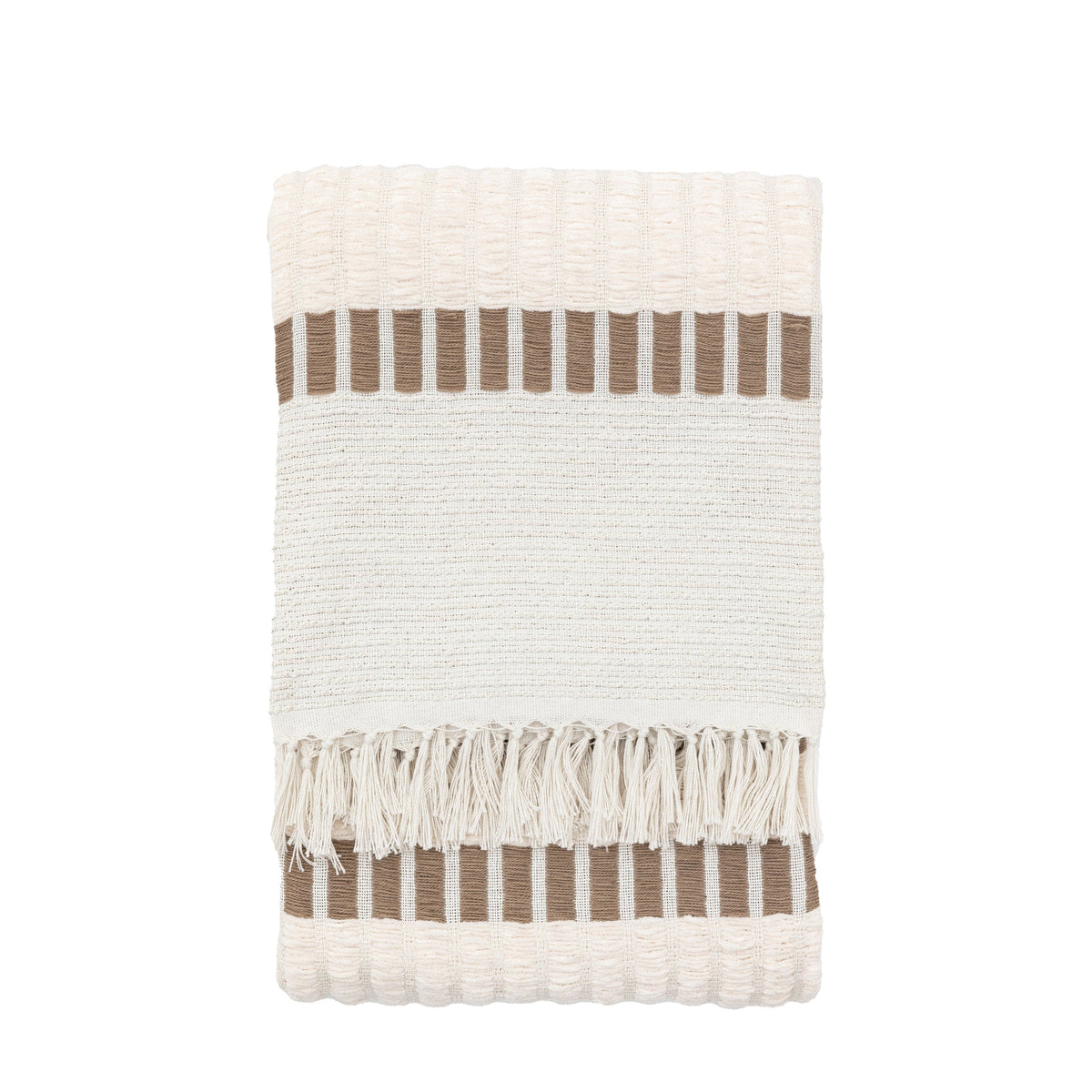 Bodhi Accessories Longshaw Woven Throw Natural House of Isabella UK