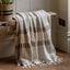 Bodhi Accessories Longshaw Woven Throw Natural House of Isabella UK