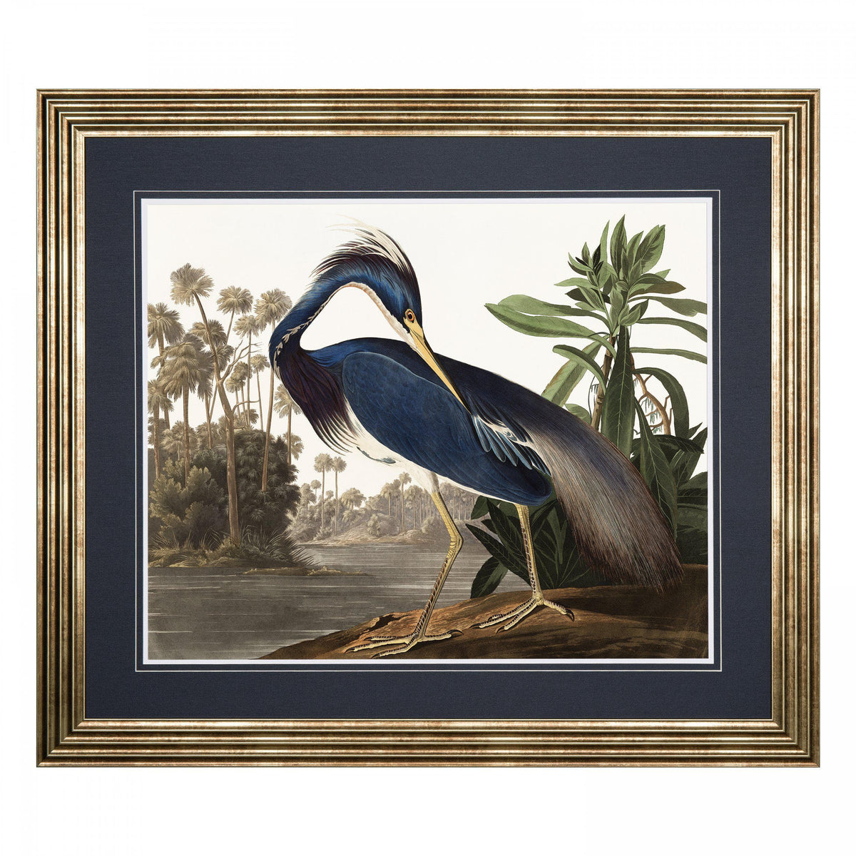 Bodhi Accessories Louisiana Heron Framed Art House of Isabella UK