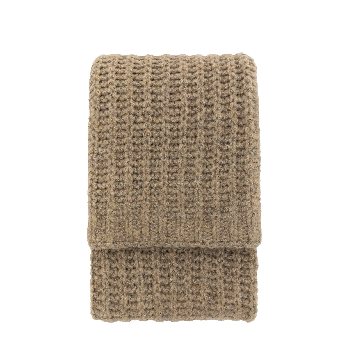 Bodhi Accessories Luxury Mel Knit Throw Oatmeal House of Isabella UK