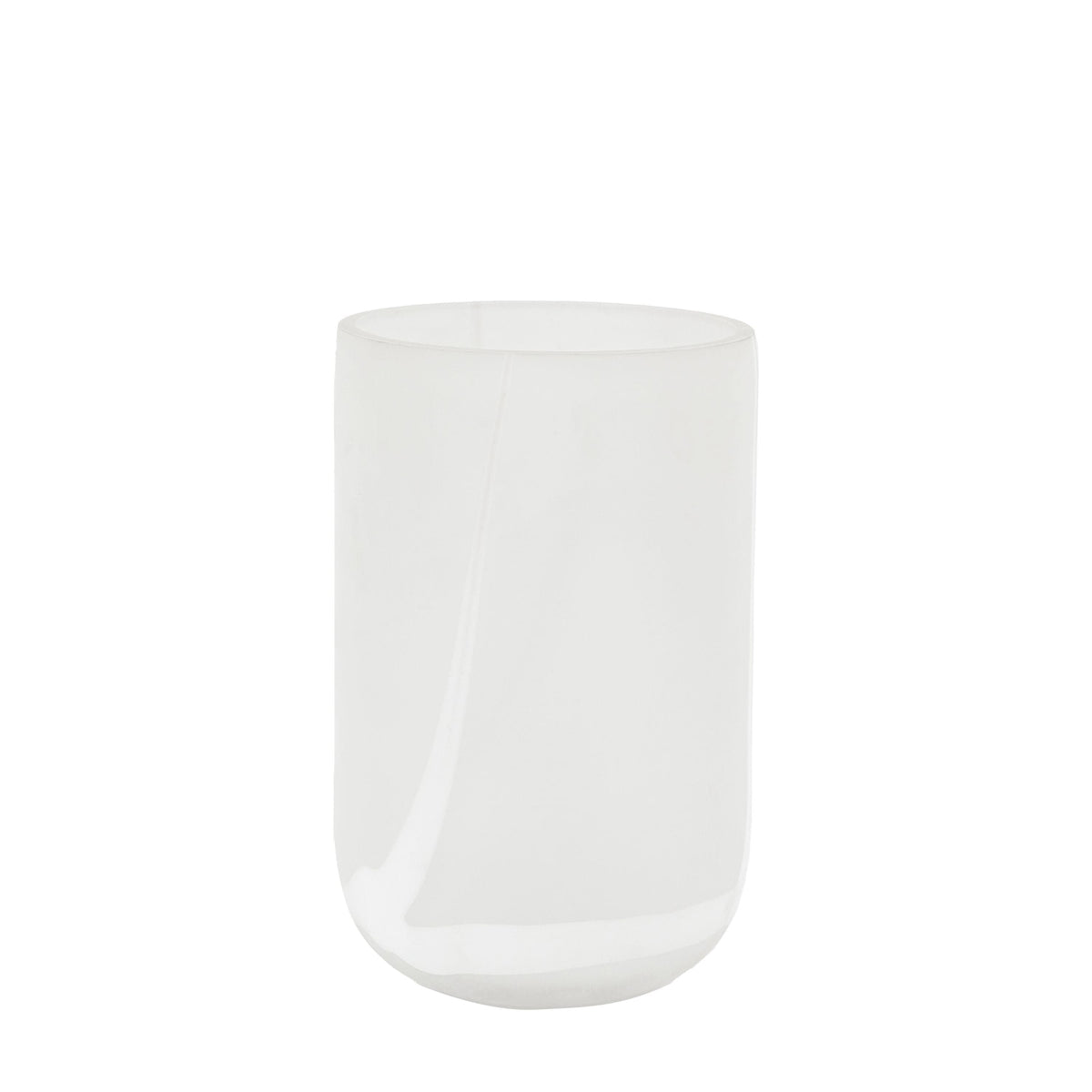 Bodhi Accessories Manga Handblown Glass Swirl Vase White Large House of Isabella UK