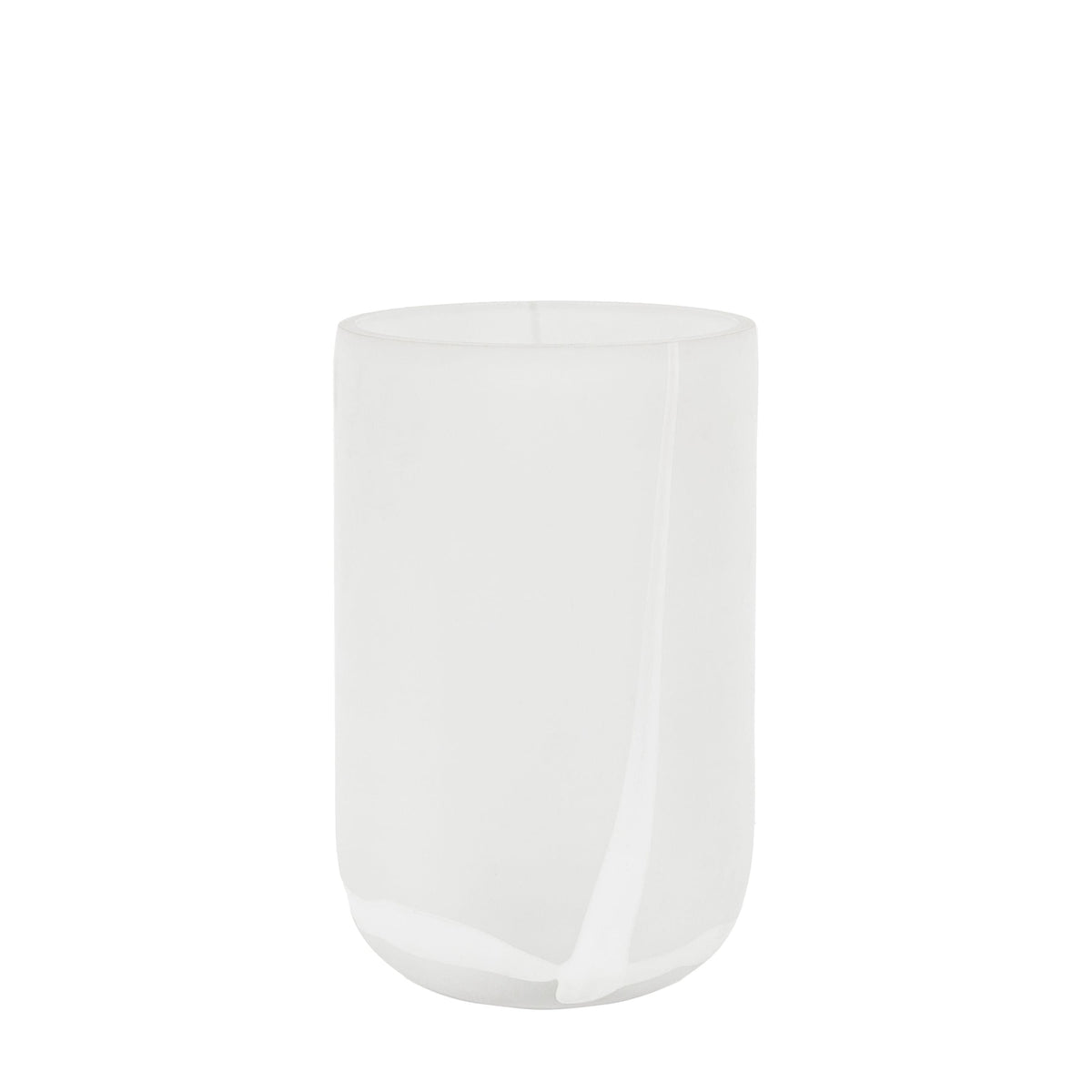 Bodhi Accessories Manga Handblown Glass Swirl Vase White Large House of Isabella UK