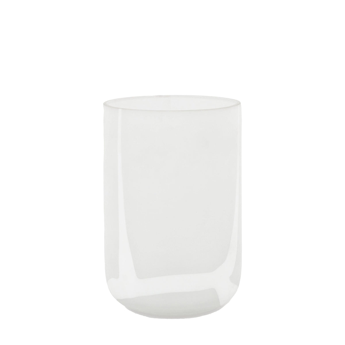 Bodhi Accessories Manga Handblown Glass Swirl Vase White Small House of Isabella UK