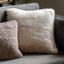 Bodhi Accessories Maple Faux Fur Cushion Oatmeal Square House of Isabella UK