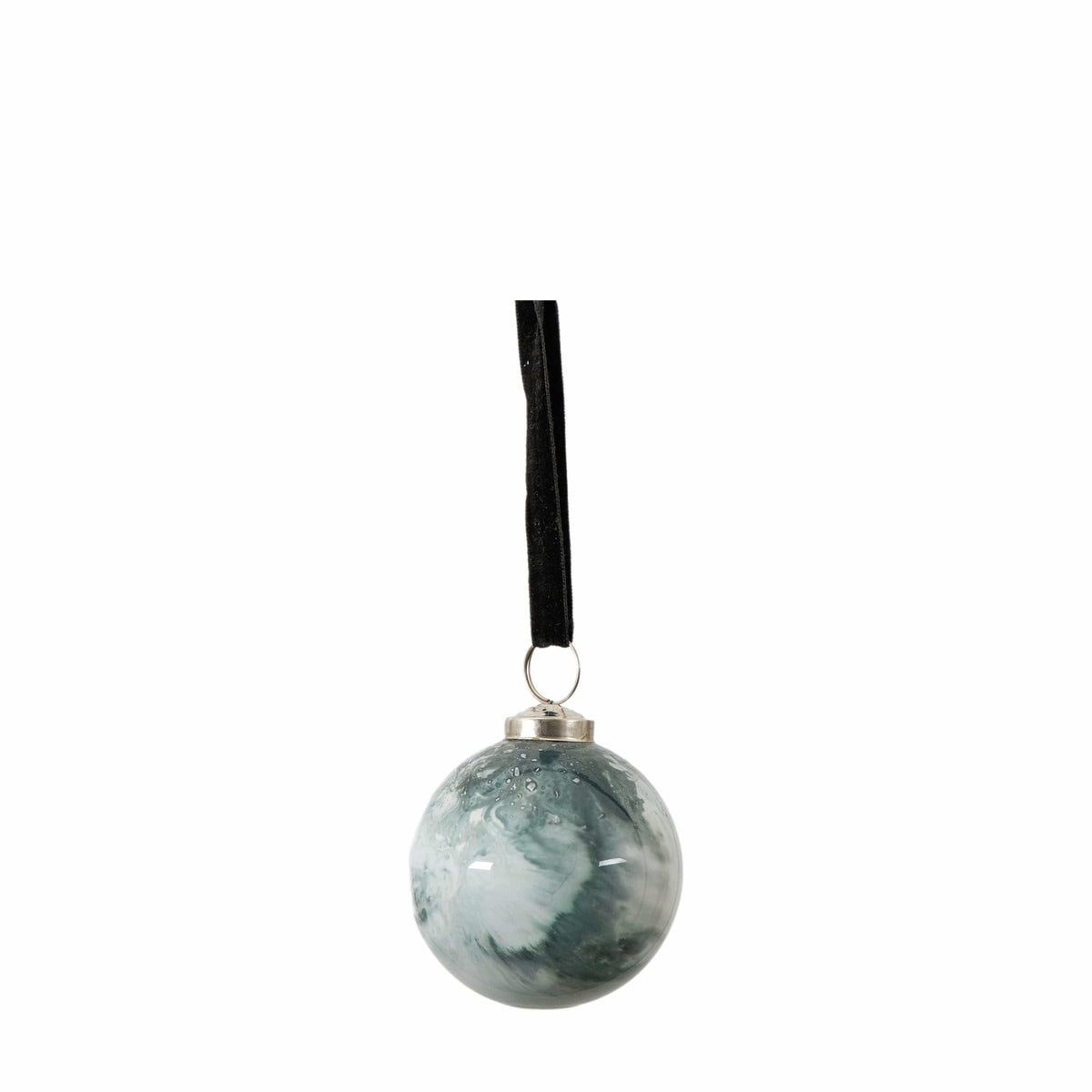 Bodhi Accessories Marbled Bauble Grey 6pk Small House of Isabella UK