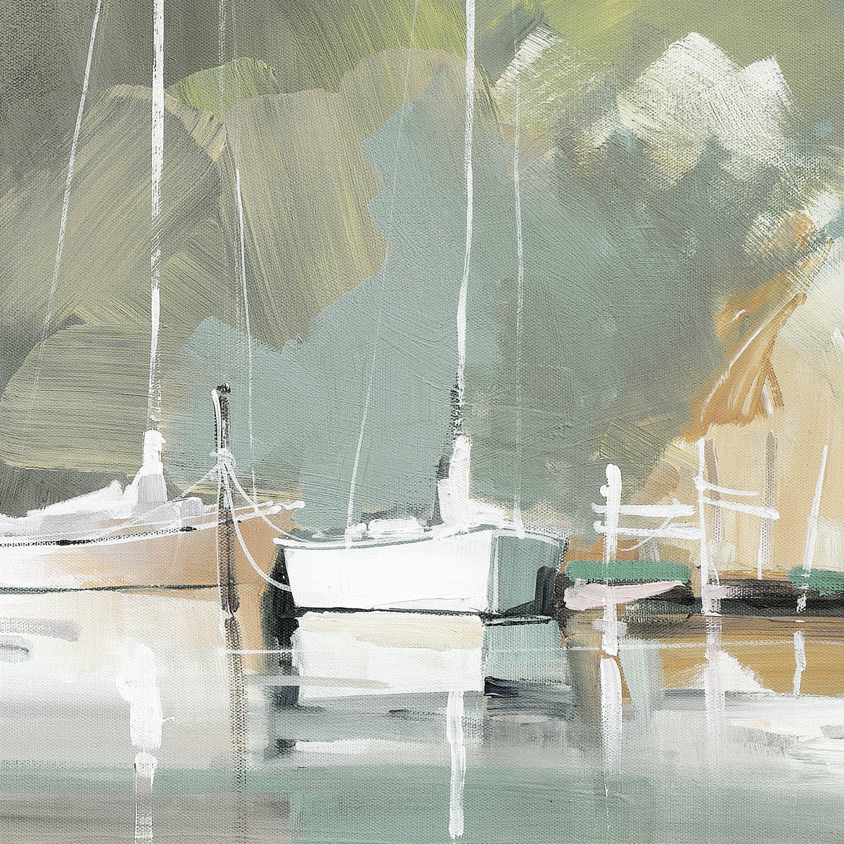 Bodhi Accessories Marina Morning Framed Canvas House of Isabella UK