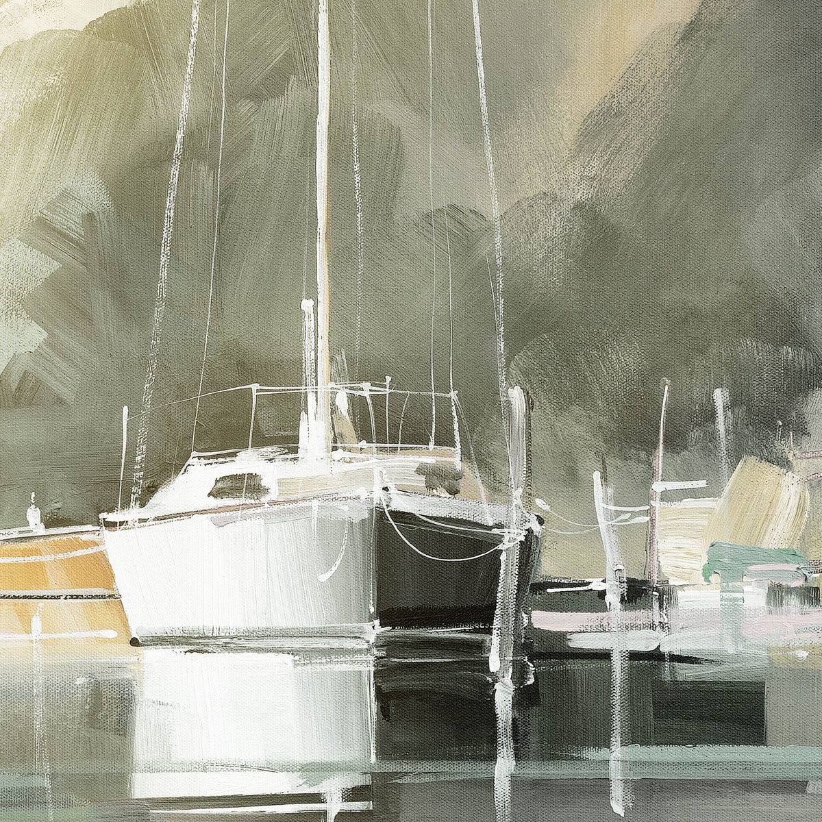 Bodhi Accessories Marina Morning Framed Canvas House of Isabella UK