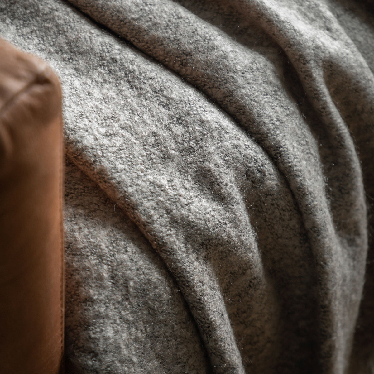 Bodhi Accessories Mel Acrylic Throw Light Grey House of Isabella UK