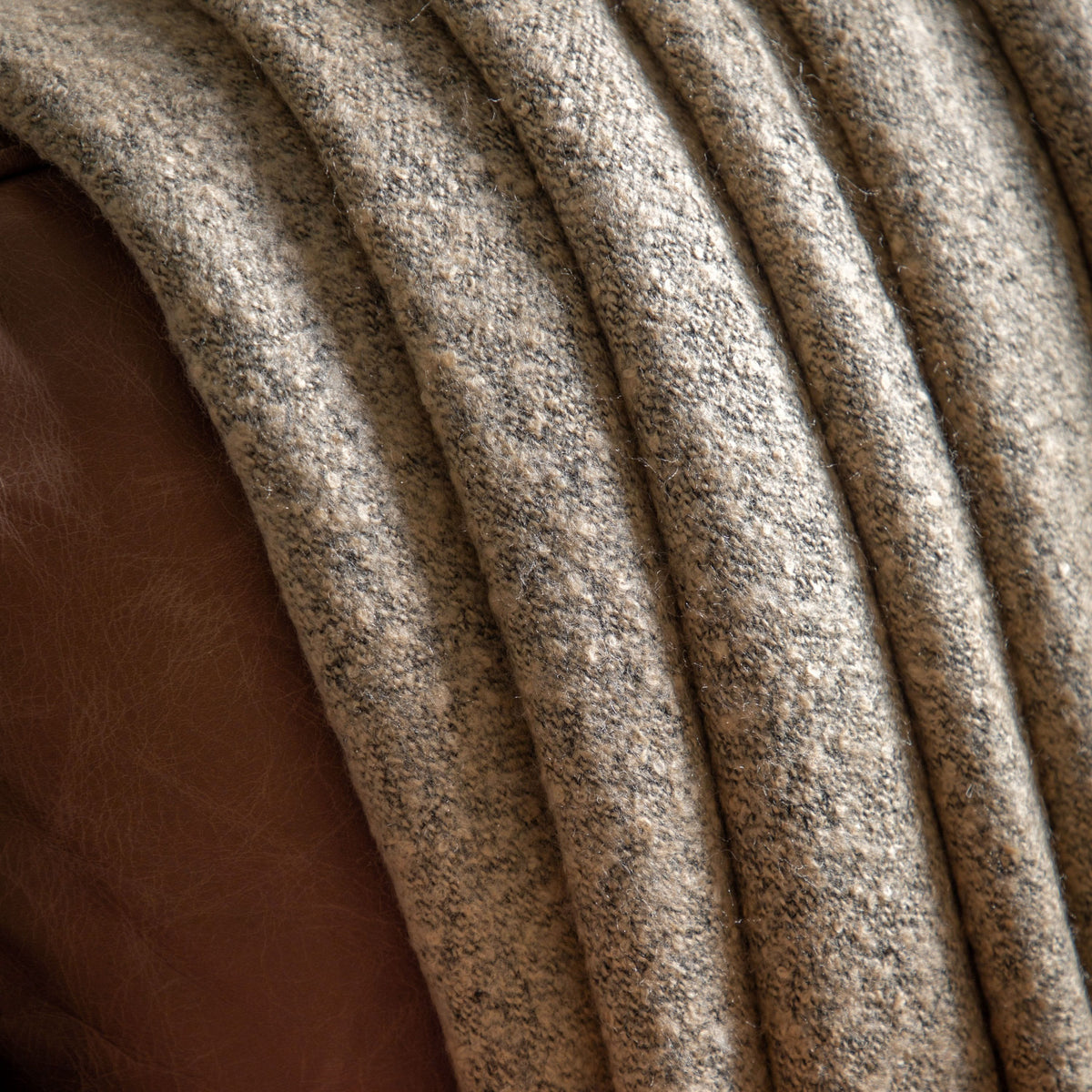 Bodhi Accessories Mel Acrylic Throw Natural House of Isabella UK