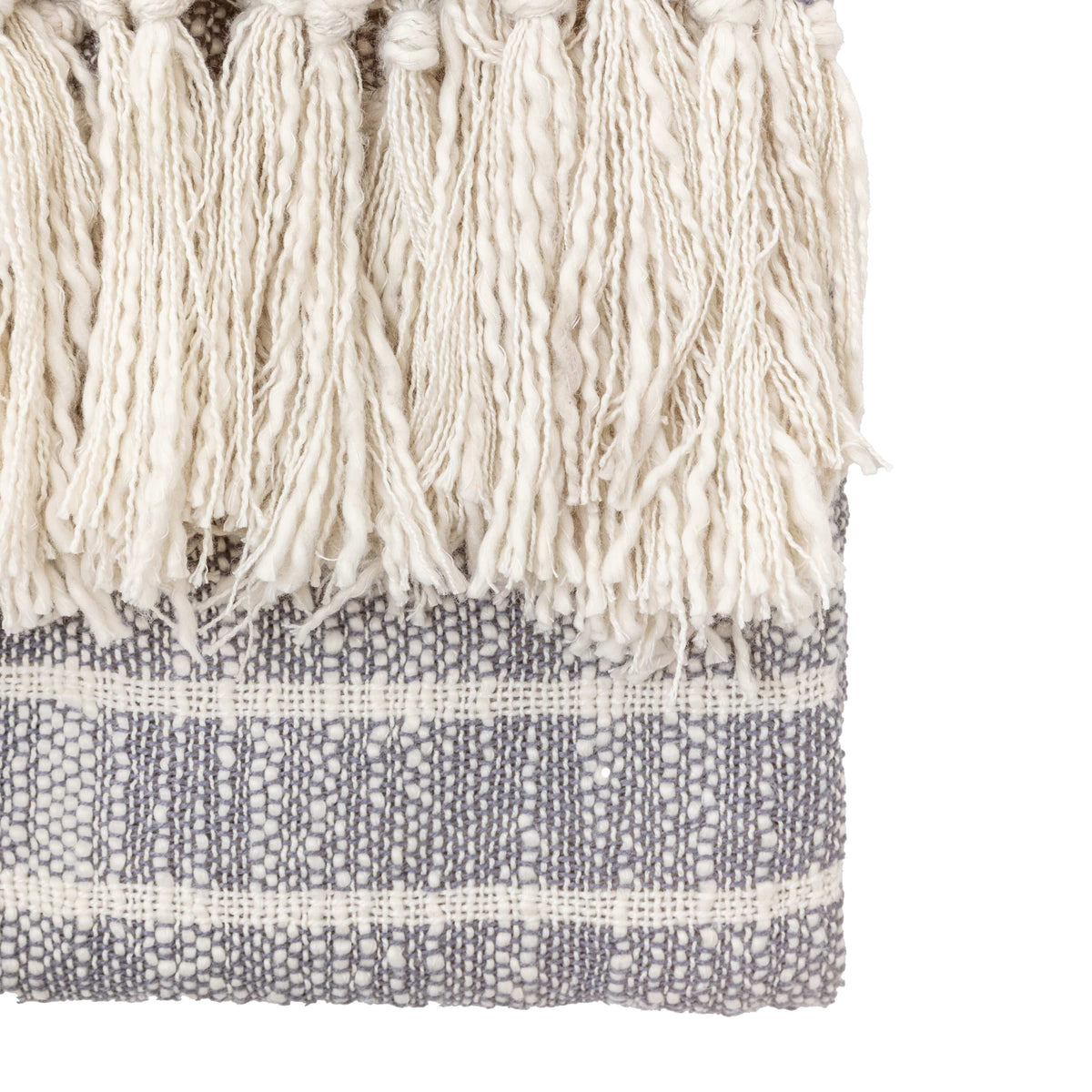 Bodhi Accessories Melford Stripe Throw Ink House of Isabella UK