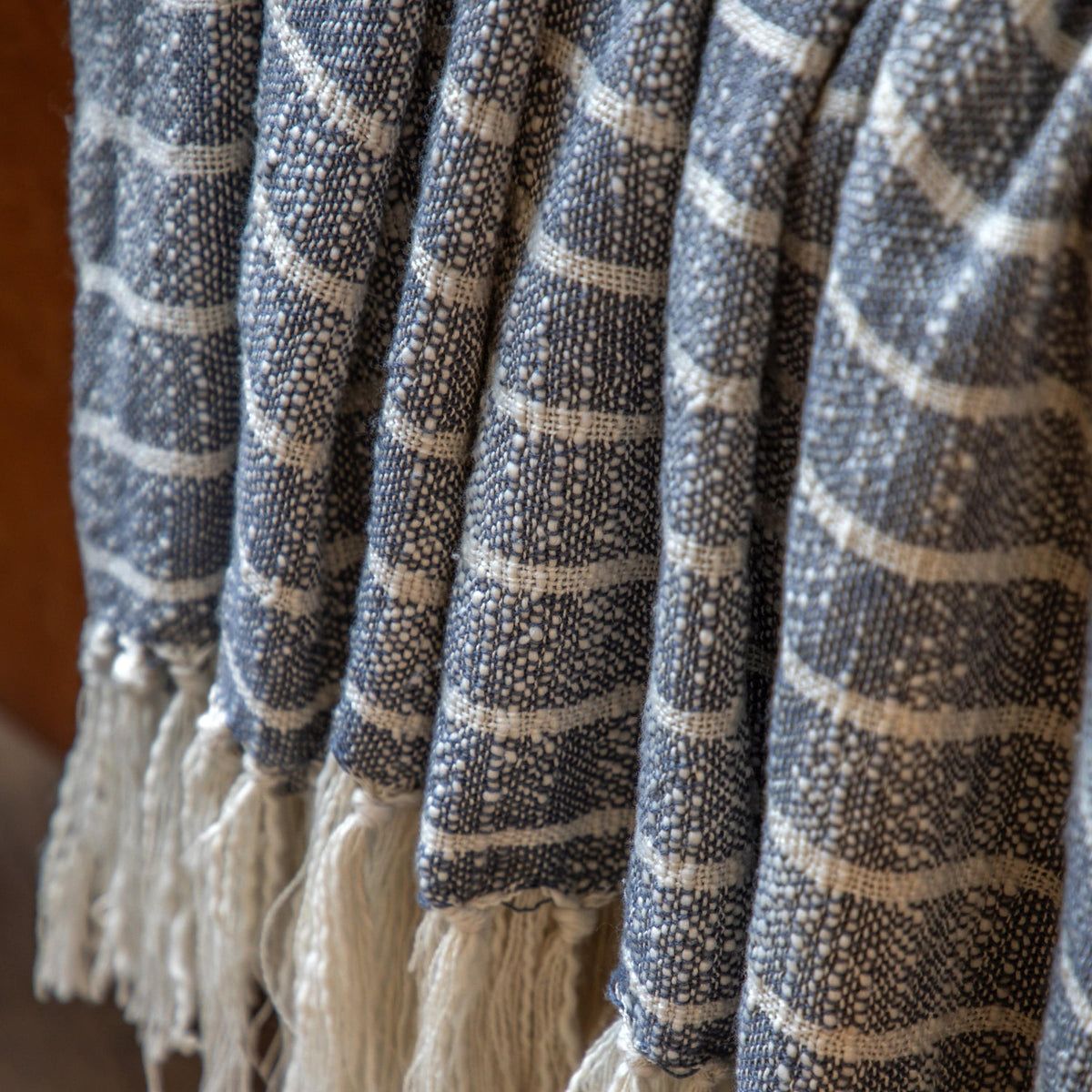 Bodhi Accessories Melford Stripe Throw Ink House of Isabella UK