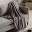 Bodhi Accessories Modern Geo Flannel Throw Taupe House of Isabella UK