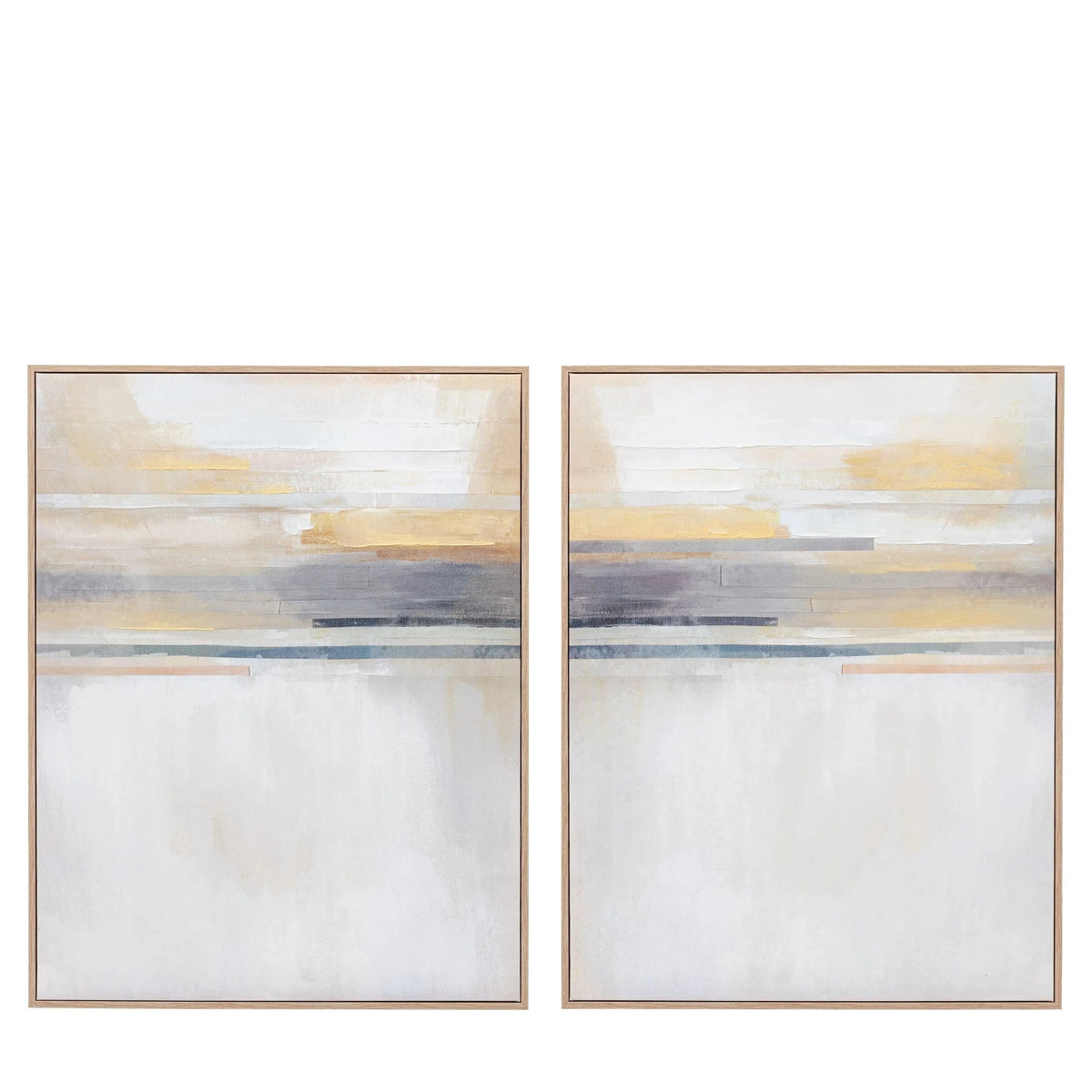 Bodhi Accessories Modern Sunset Framed Canvas Set of 2 House of Isabella UK