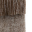 Bodhi Accessories Mohair Fringe Throw Brown & Natural House of Isabella UK