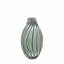 Bodhi Accessories Morella Swirl Hand Carved Glass Vase Sage Large House of Isabella UK