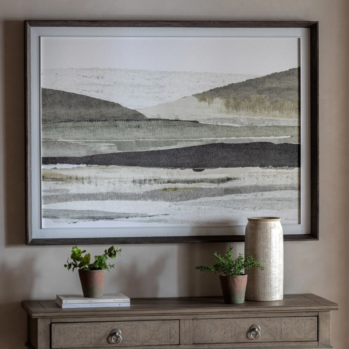 Bodhi Accessories Morning Mirage Framed Canvas House of Isabella UK