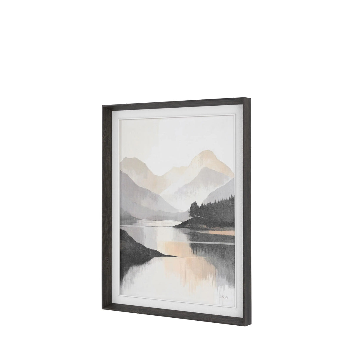 Bodhi Accessories Mountain Reflections Framed Canvas House of Isabella UK