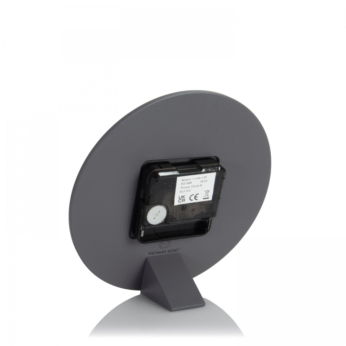 Bodhi Accessories Mulberry Mantel Clock Graphite Silver House of Isabella UK