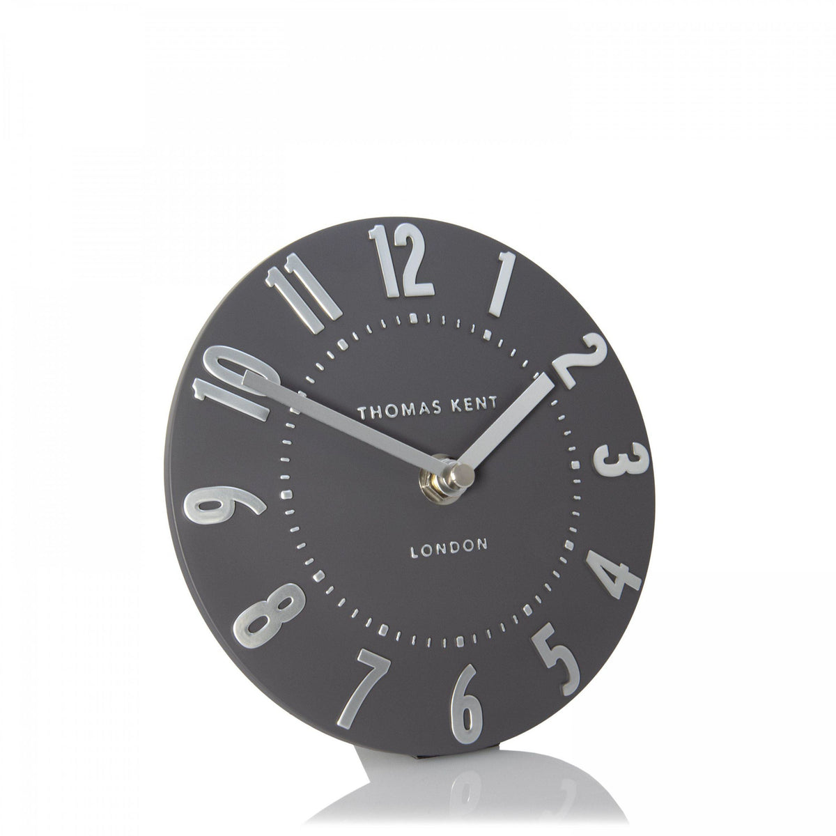 Bodhi Accessories Mulberry Mantel Clock Graphite Silver House of Isabella UK