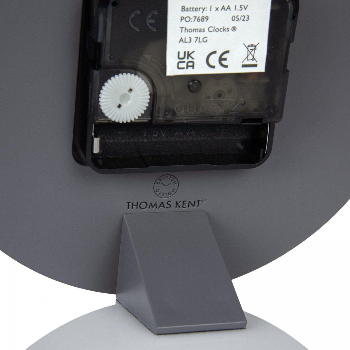 Bodhi Accessories Mulberry Mantel Clock Graphite Silver House of Isabella UK