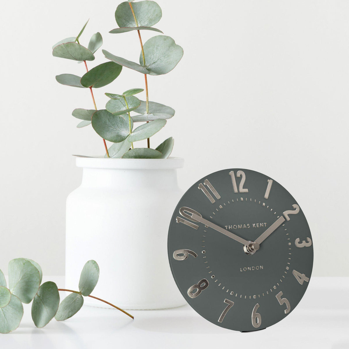 Bodhi Accessories Mulberry Mantel Clock Olive Green House of Isabella UK