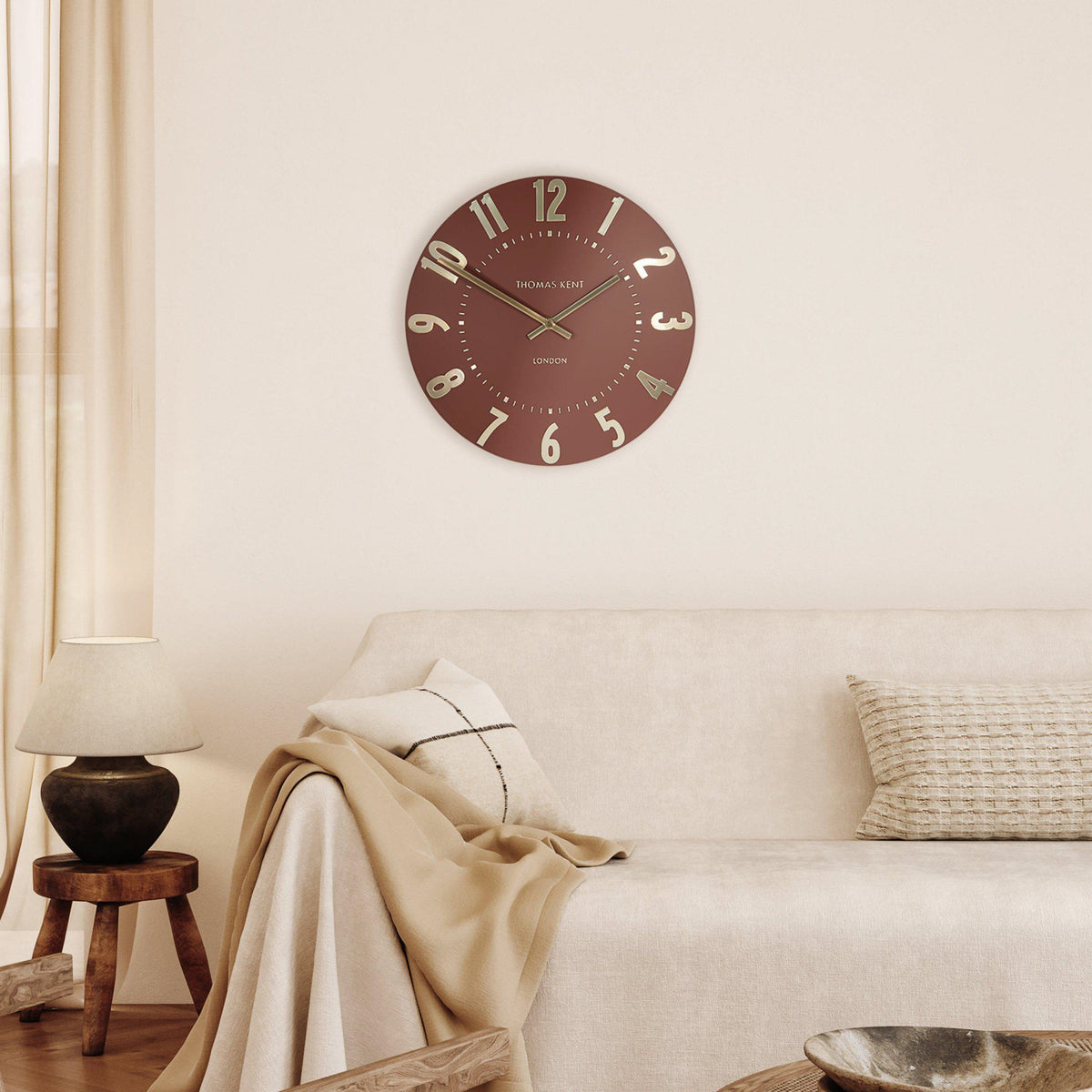 Bodhi Accessories Mulberry Wall Clock Auburn House of Isabella UK
