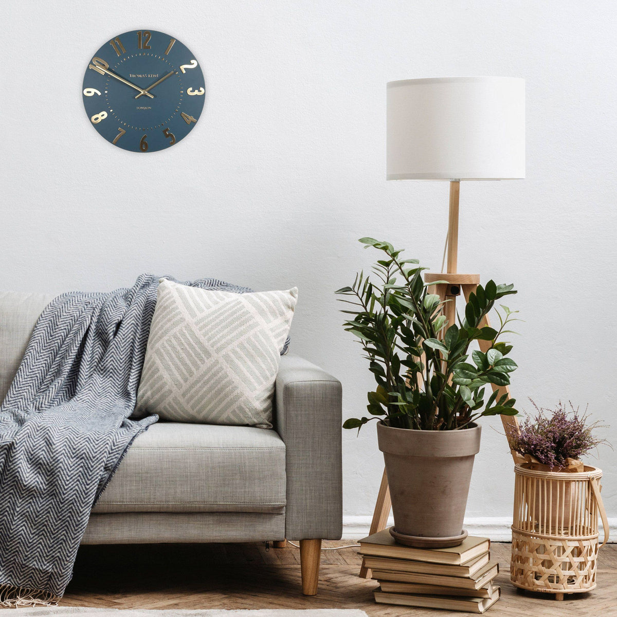 Bodhi Accessories Mulberry Wall Clock Midnight Blue House of Isabella UK