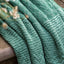 Bodhi Accessories Nalu Knitted Herringbone Throw Green House of Isabella UK