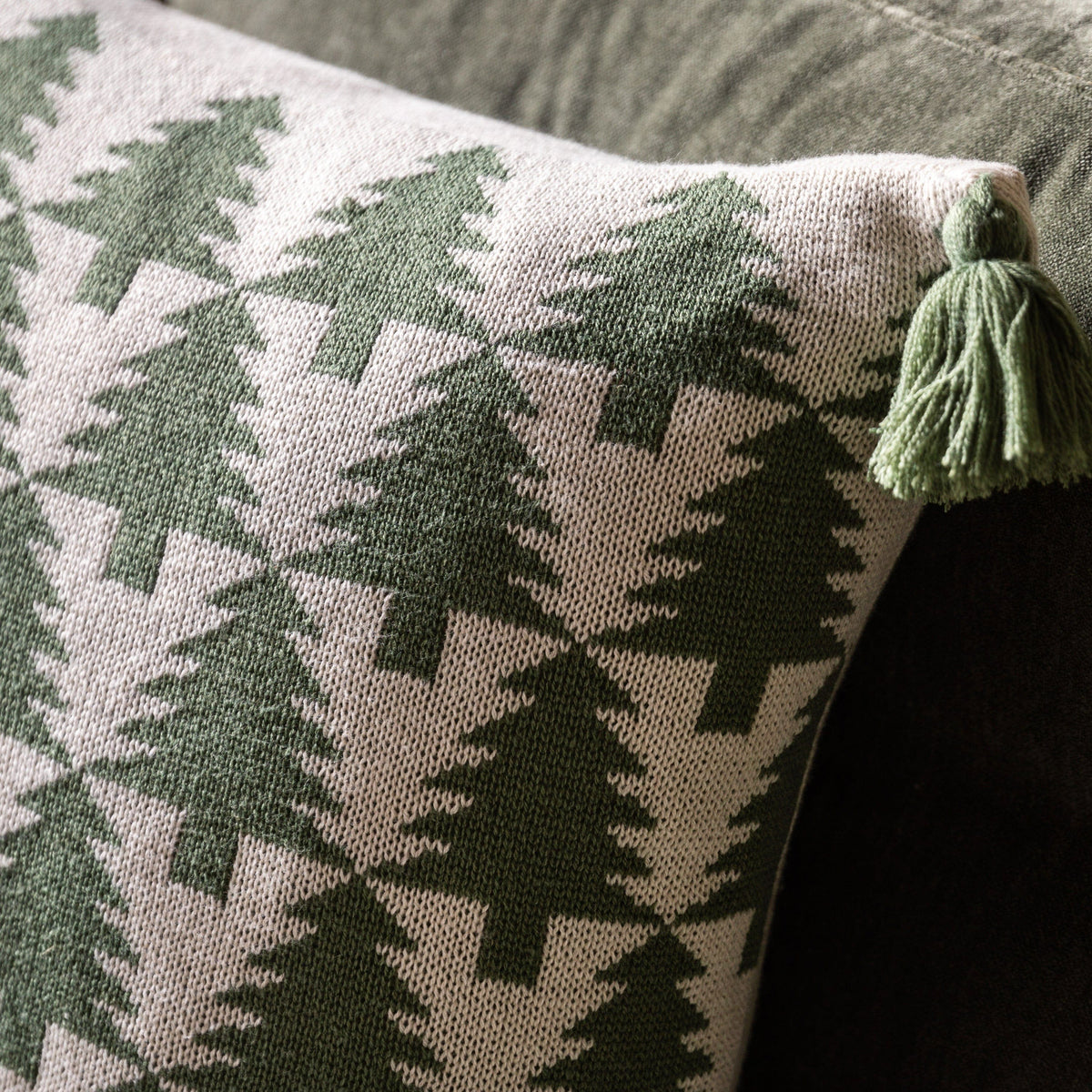 Bodhi Accessories Natures Forest Knit Tree Cushion House of Isabella UK