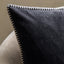 Bodhi Accessories Nico Velvet Cushion Black House of Isabella UK
