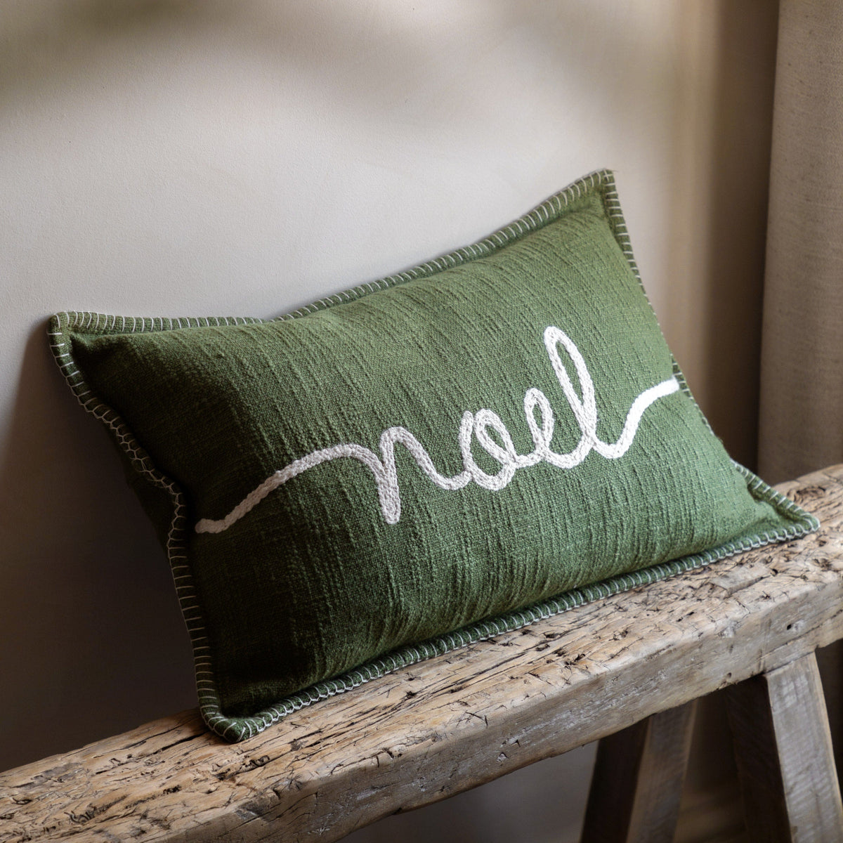 Bodhi Accessories Noel Script Cushion House of Isabella UK