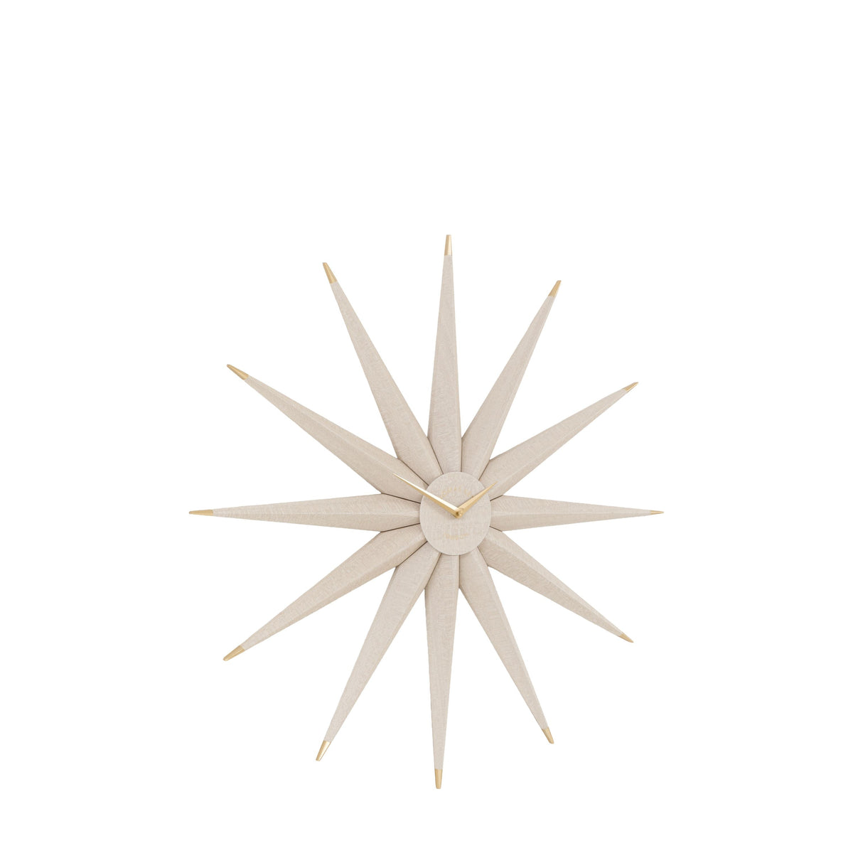 Bodhi Accessories North Star Wall Clock Light Grey House of Isabella UK