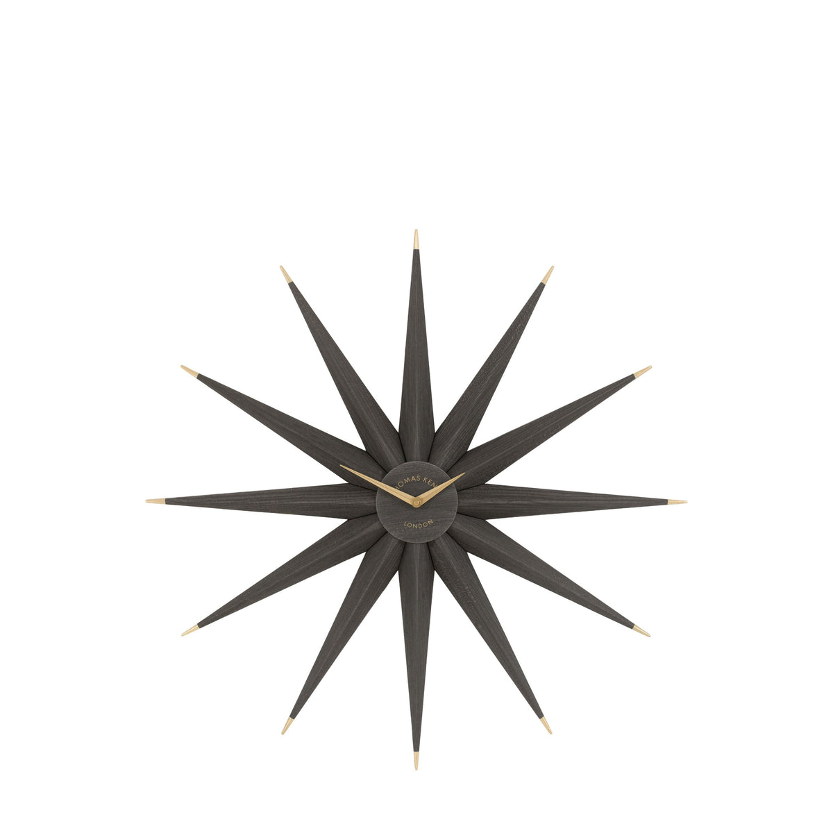 Bodhi Accessories North Star Wall Clock Warm Grey House of Isabella UK