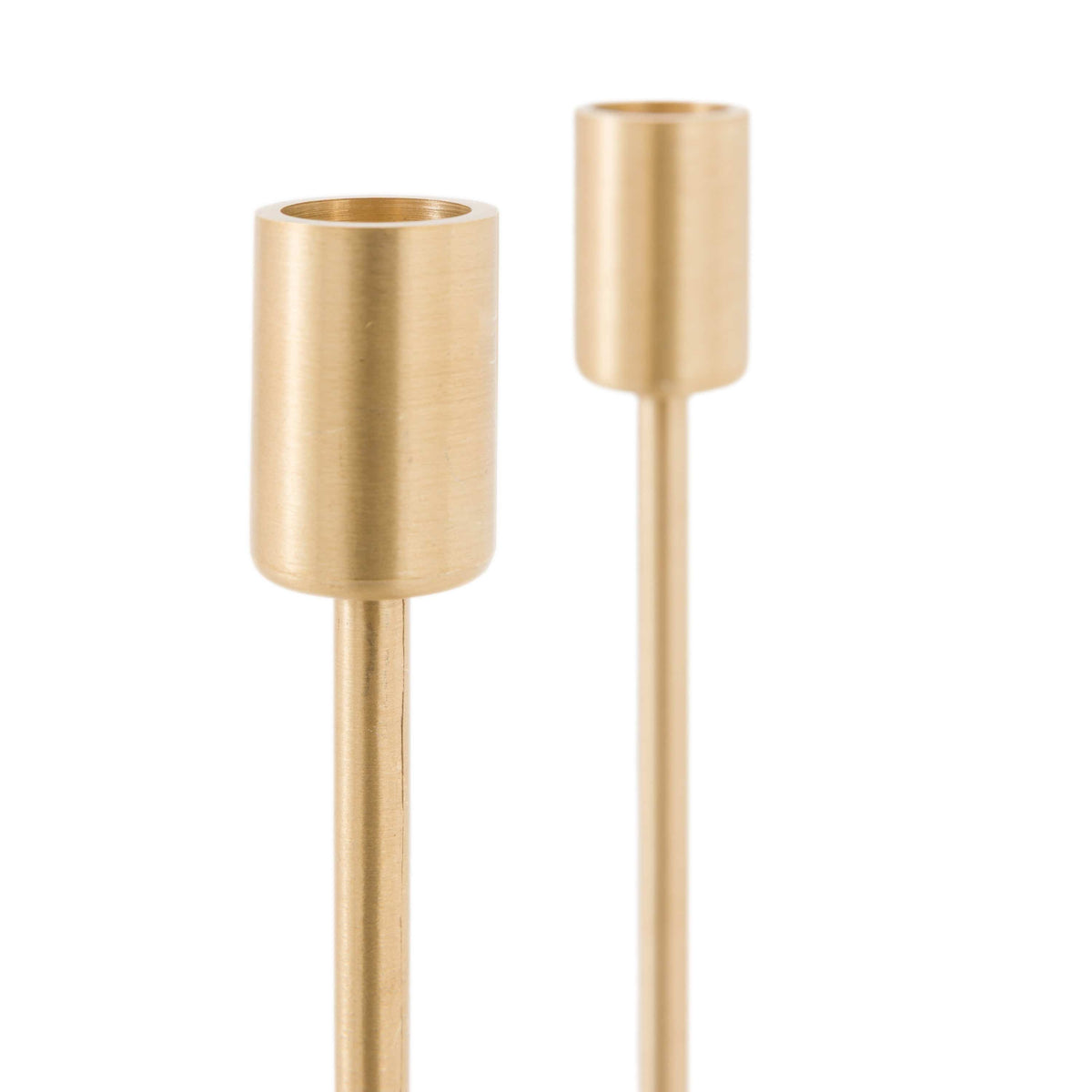 Bodhi Accessories Novi Gold Candle Stick Set of 2 Beige Marble House of Isabella UK