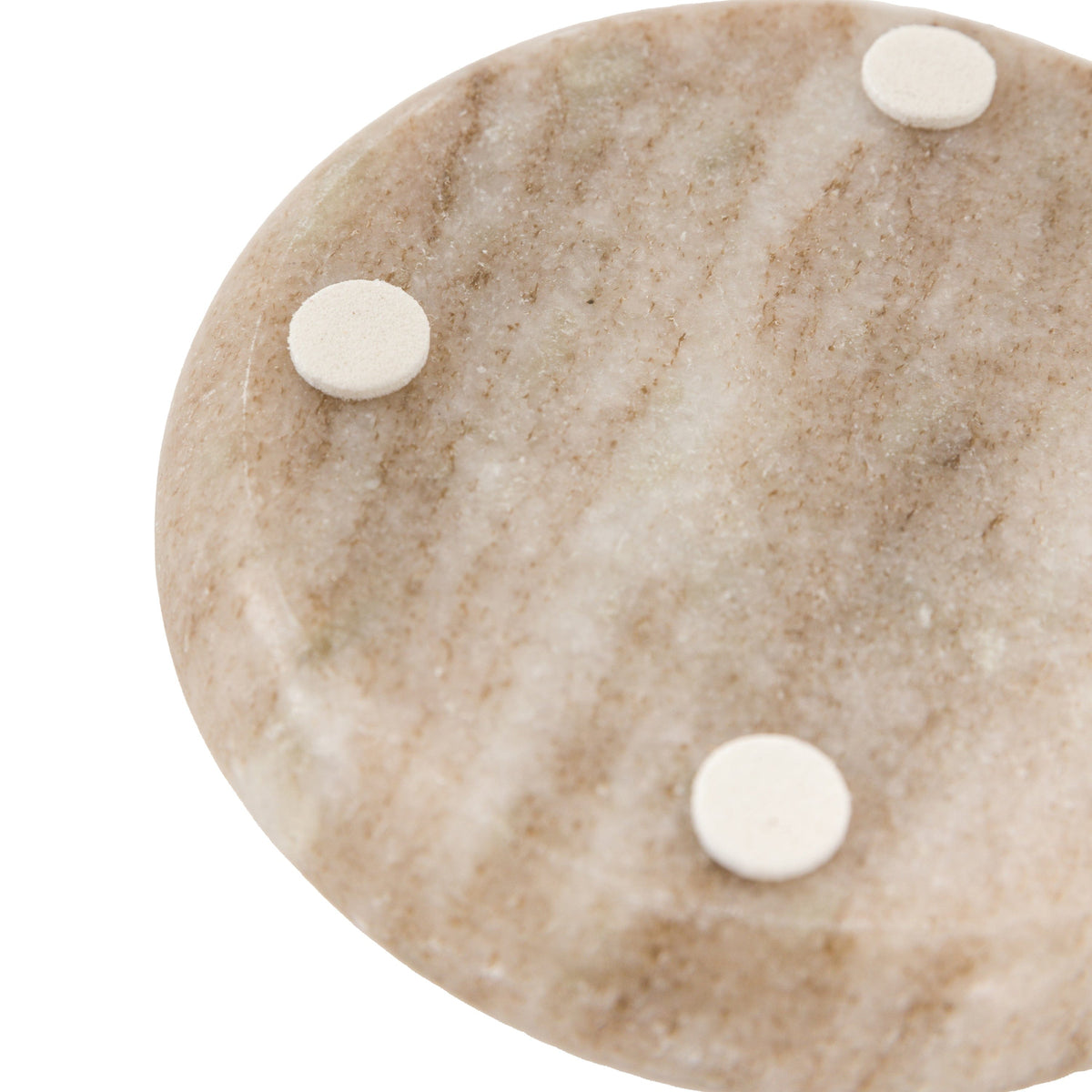 Bodhi Accessories Novi Round Coasters Set of 4 Beige Marble House of Isabella UK