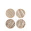 Bodhi Accessories Novi Round Coasters Set of 4 Beige Marble House of Isabella UK