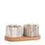 Bodhi Accessories Novi Spoon and Pinch Pot Beige Marble House of Isabella UK