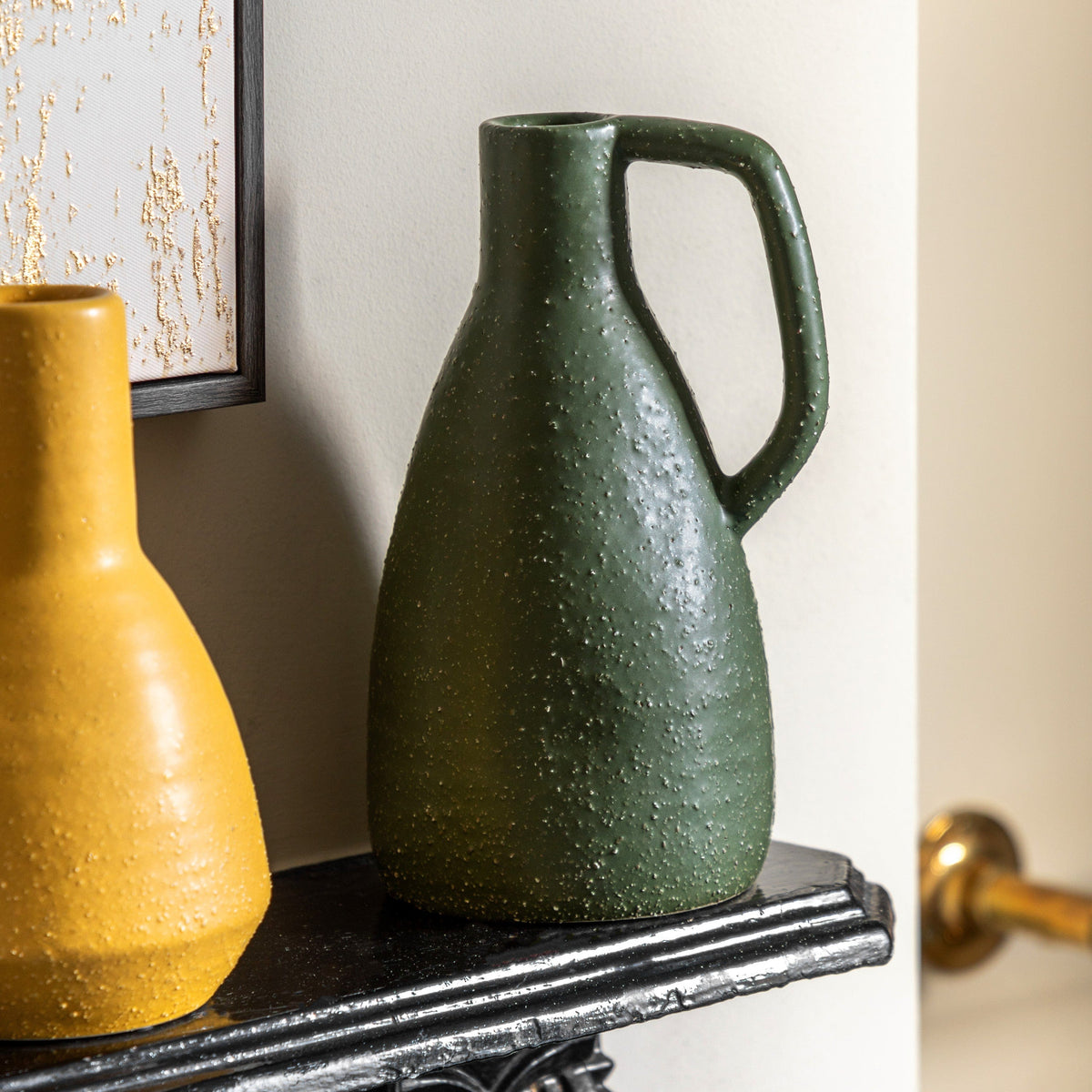 Bodhi Accessories Ojal Ceramic Vase Mustard House of Isabella UK