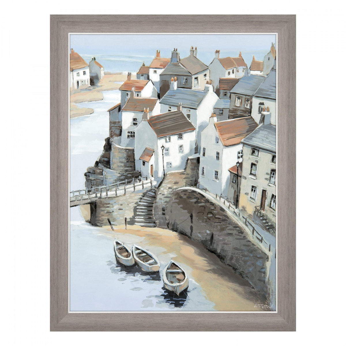 Bodhi Accessories On the Headland Framed Canvas House of Isabella UK